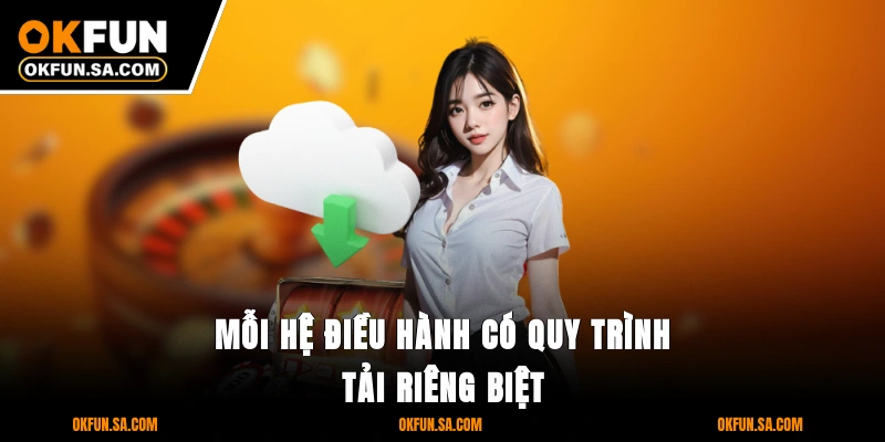 Tải App OKFUN - Cài Nhanh Trong 3 Phút Với Ứng Dụng Cao Cấp 2 Mỗi hệ điều hành có quy trình tải riêng biệt